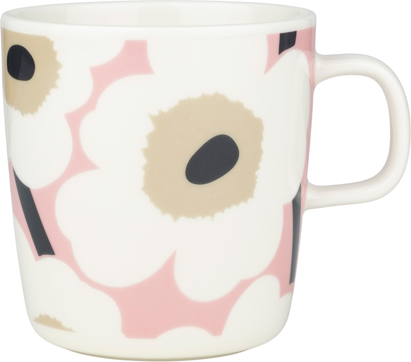 Oiva/Unikko Tasse 40 cl, Rosa / Sand