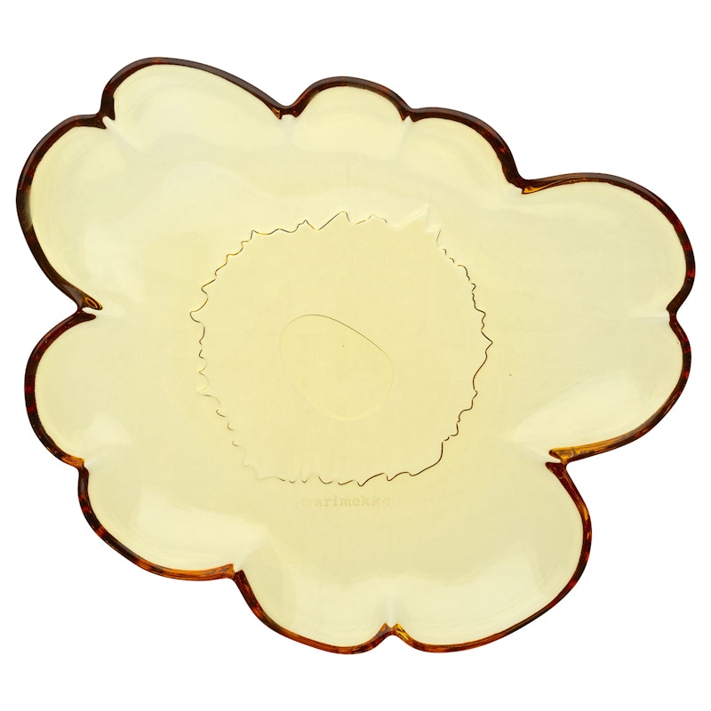 Unikko Shape Teller 20 cm 20 cm, Bernsteingelb