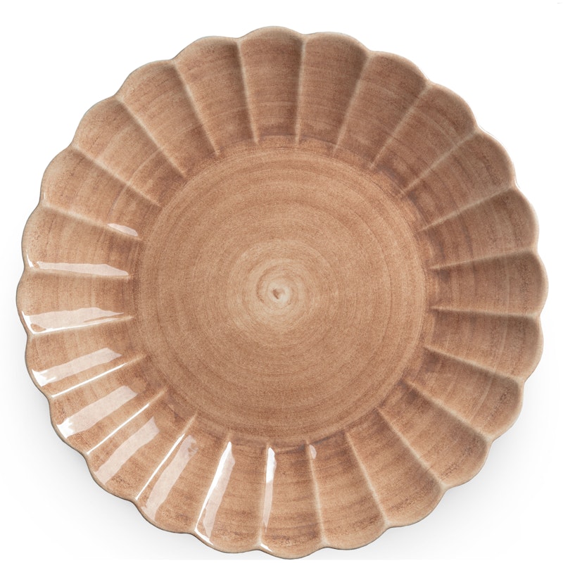 Oyster Teller 42 cm, Cinnamon