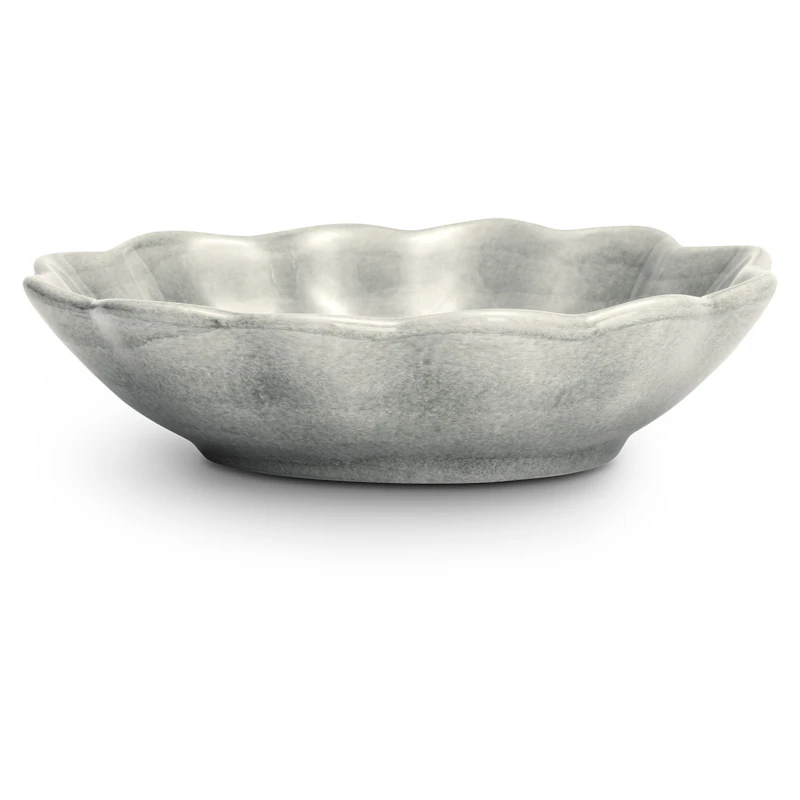 Oyster Schüssel 16x18 cm, Grau