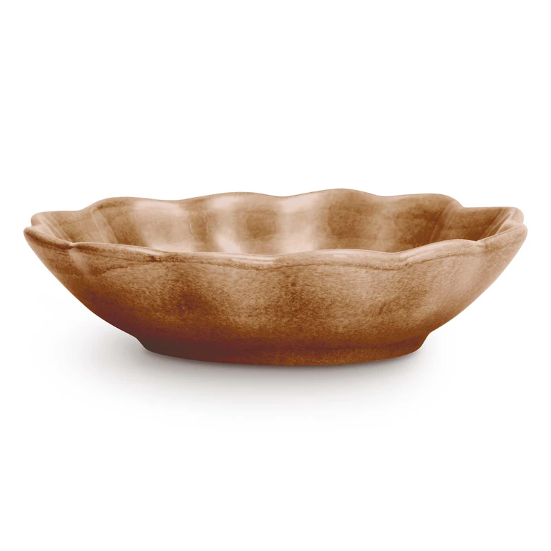 Oyster Schüssel 16x18 cm, Cinnamon