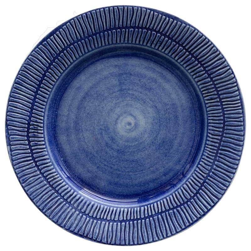 Stripes Teller 28 cm, Blau