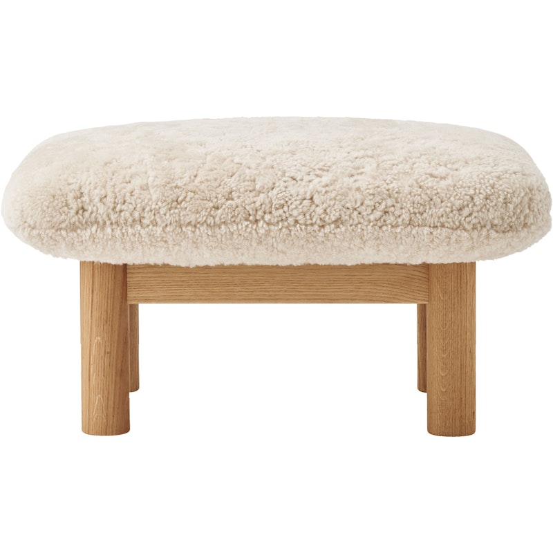 Brasilia Ottoman Eiche Natur, Sheepskin Nature