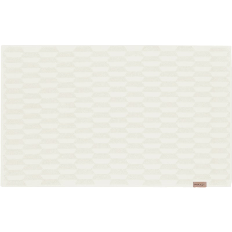 Geo Badematte 50x80 cm, Off-white