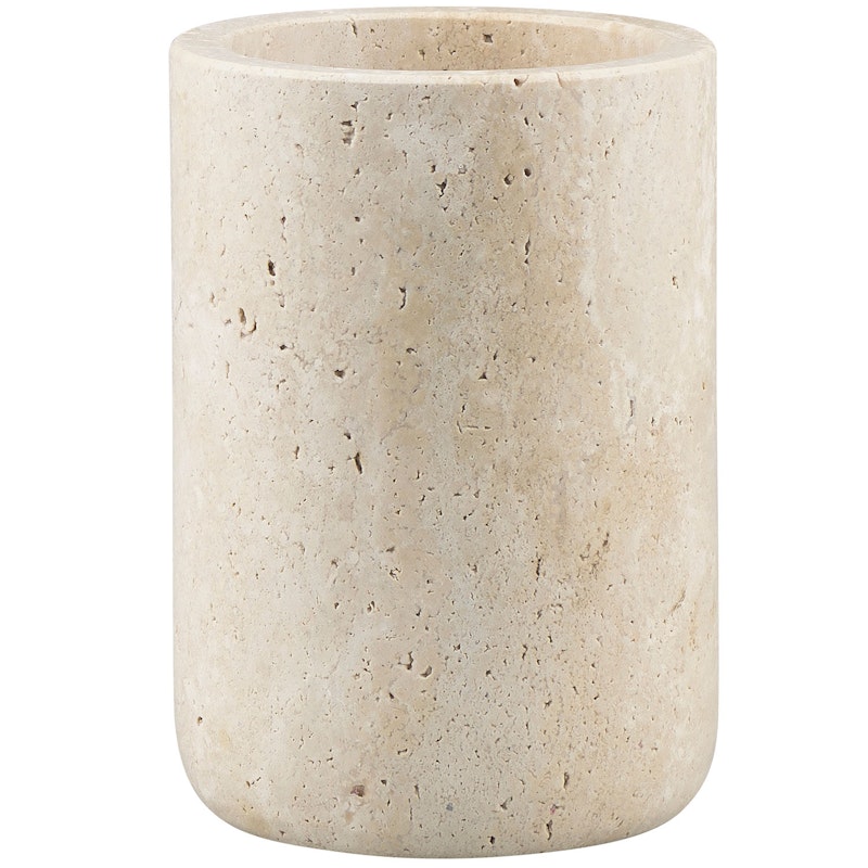 Travertine Toothbrush Holder 10 cm