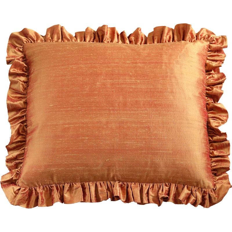 Ruffle Kissen 50x60 cm, Terracotta