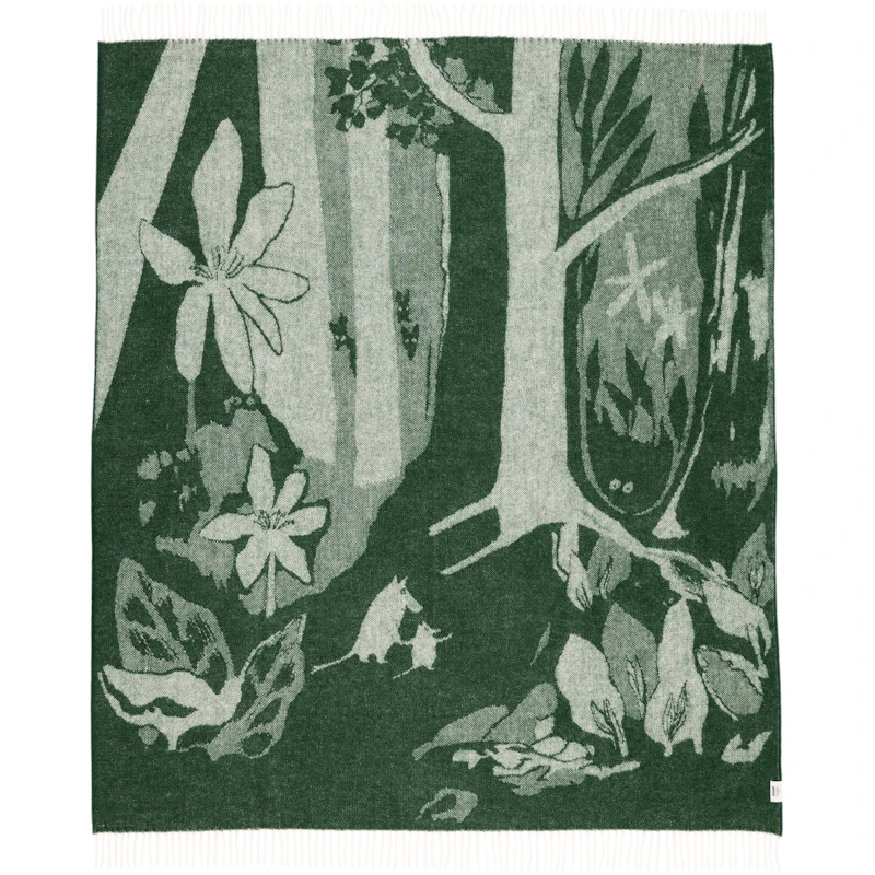 Moomin Decke 130x170 cm, Grün