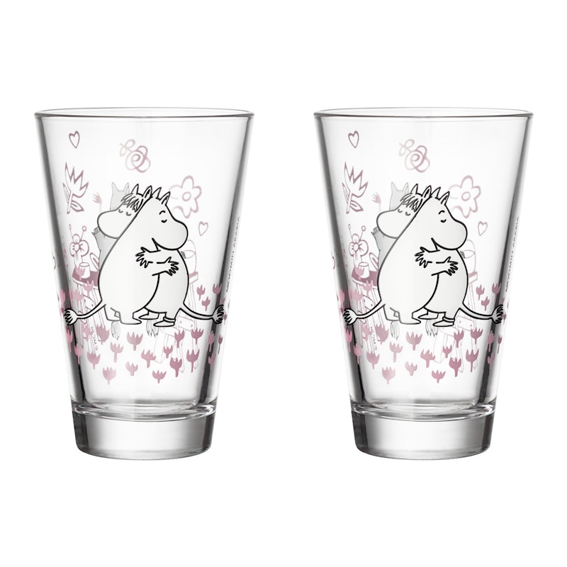 Moomin Glas 2-er Set Love 30
