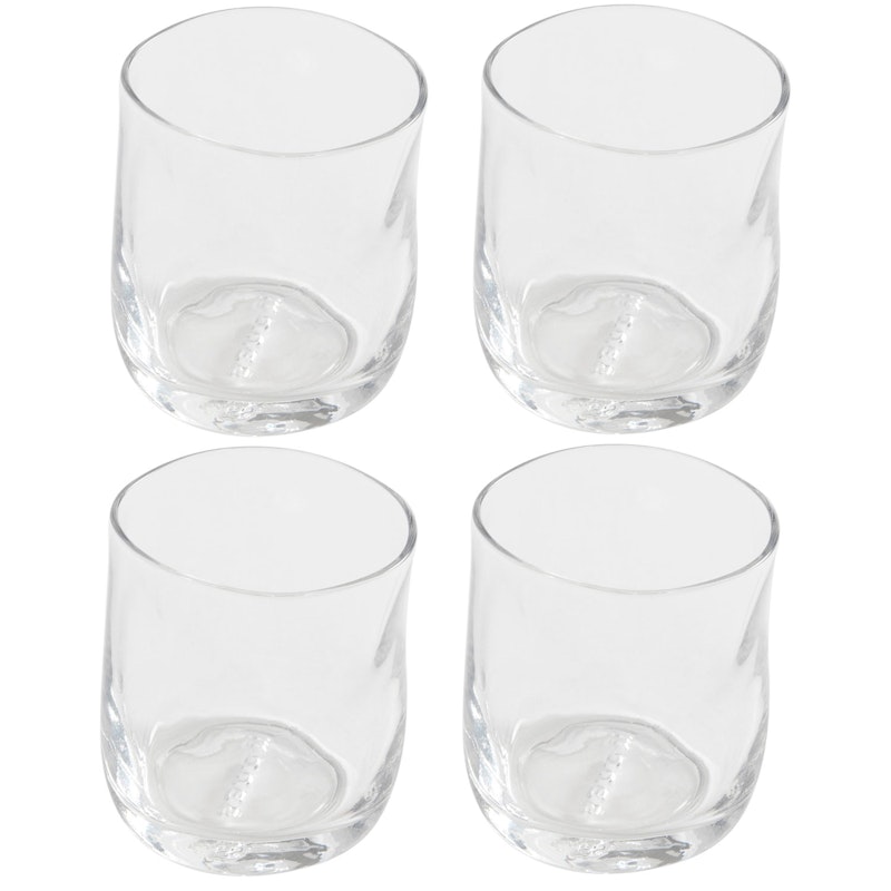 Furo Trinkglas Transparent 4-er Set, H9 cm