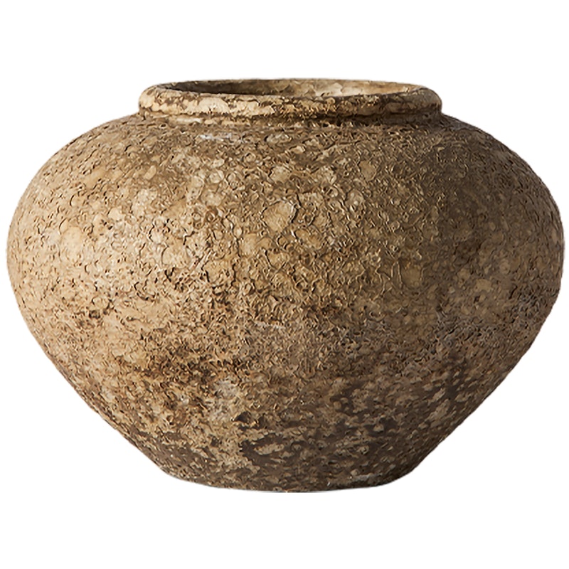 Luna Dekorativer Topf Beige, 18 cm