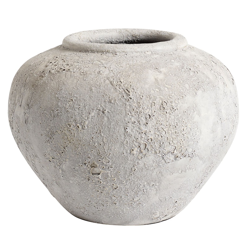 Luna Vase Grau, 26 cm