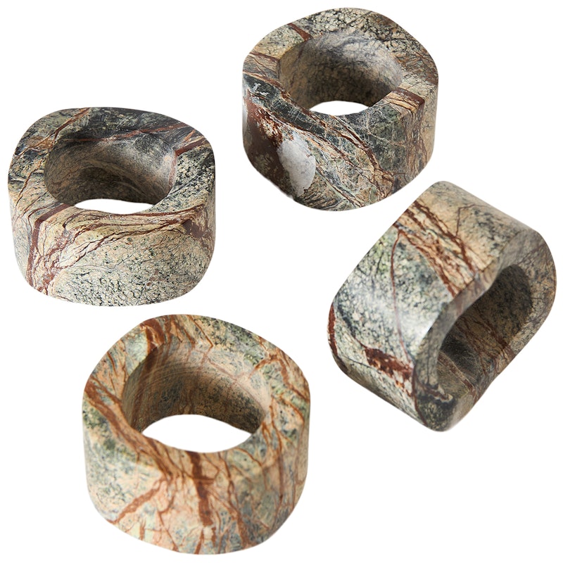 Vita Serviettenringe 4-er Set, Seagrass