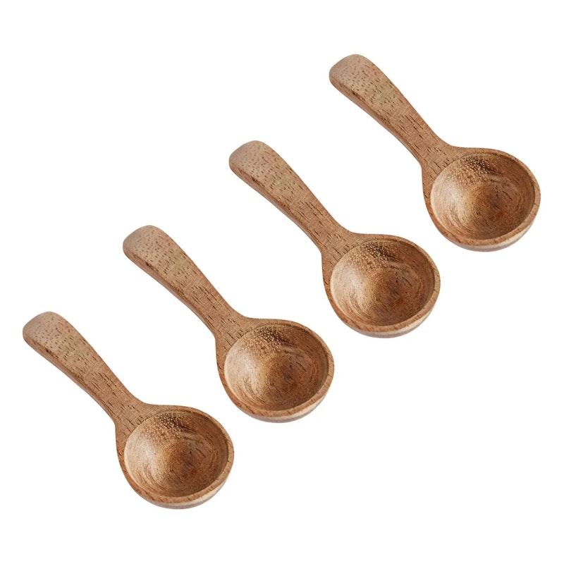 Base Löffel Teak 4-er Set