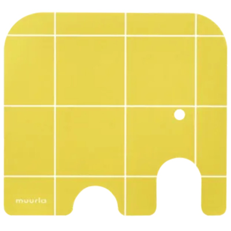 Elephant Unterlage 10x11 cm, Gelb