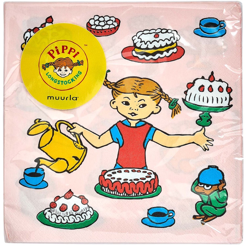 Pippi's Birthday Serviette 33x33 cm