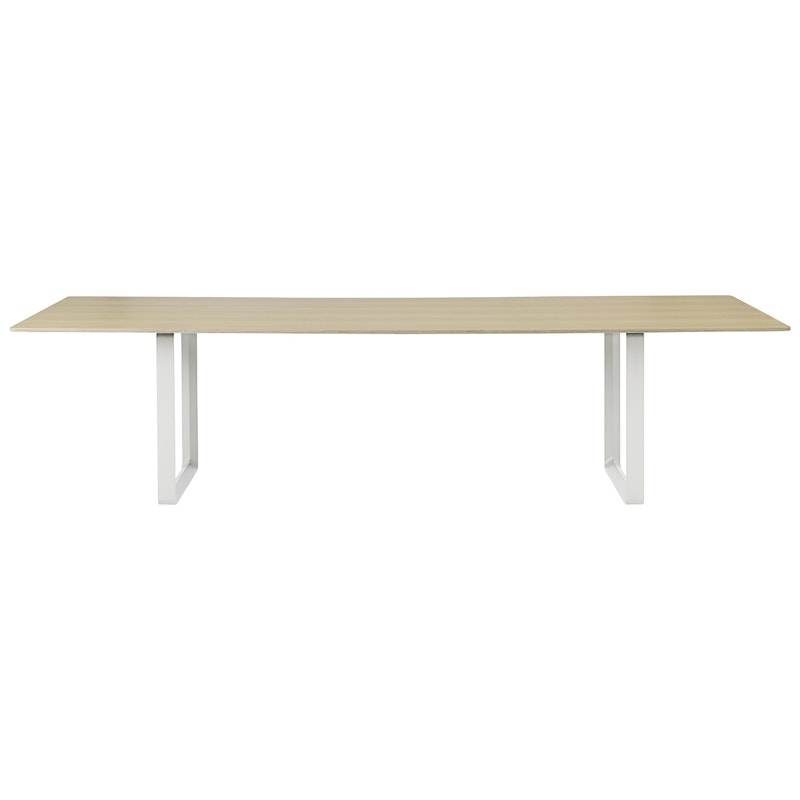 70/70 Tisch 108x295 cm, Massive Eiche / Weiß