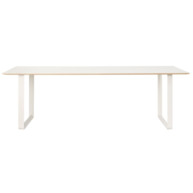 70/70 Tisch 90x225 cm, Laminat Weiß / Weiß
