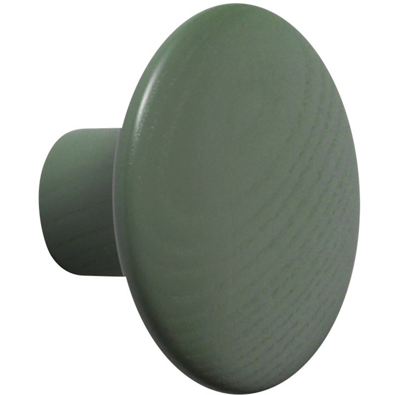 Dots Haken Holz Ø9 cm, Dusty Green