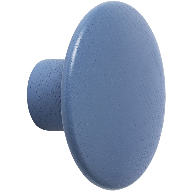 Dots Haken Holz Ø9 cm, Pale Blue