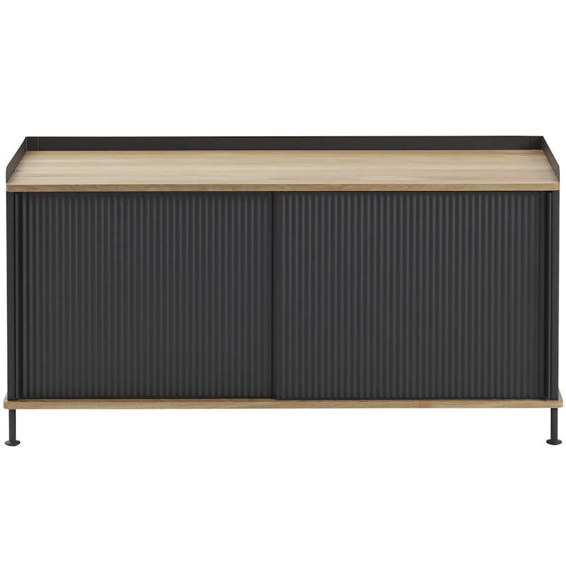 Enfold Sideboard 45x124 cm, Lackierte Eiche / Anthrazit