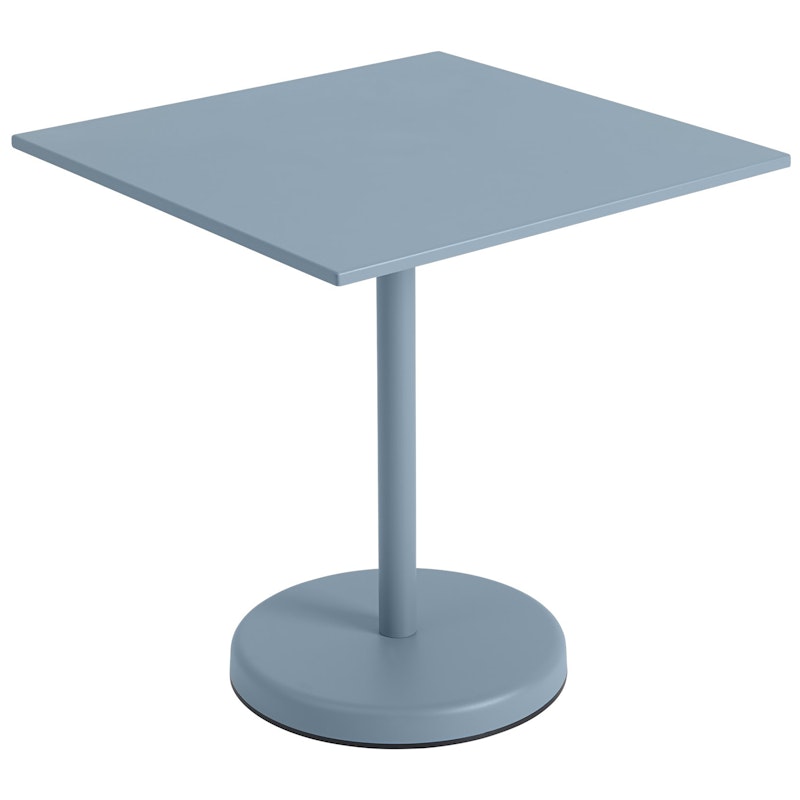 Linear Tisch Stahl 70x70 cm, Pale Blue