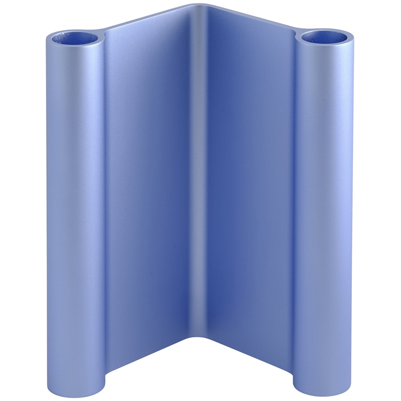 Pair Kerzenständer 18 cm, Hellblau