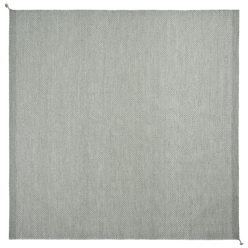 Ply Wollteppich 240x240 cm, Grau