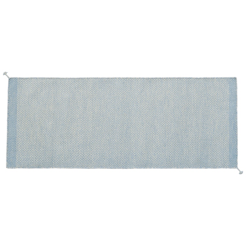 Ply Teppich Recycelter Polyester Hellblau, 80x200 cm