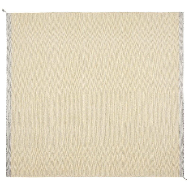 Ply Wollteppich 280x280 cm, Gelb