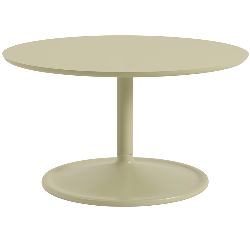 Soft Kaffeetisch Ø75 cm, Laminat Beige Green