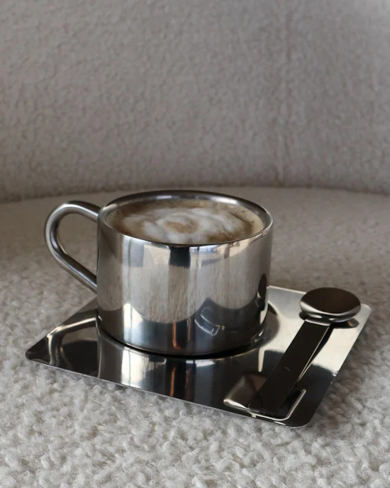Steel Cup Trio Kaffeetasse, Edelstahl von Nichba