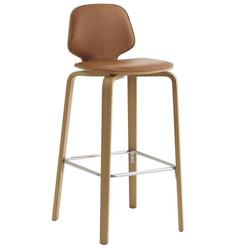 My Chair Barhocker 75 cm, Cognacfarben / Eiche