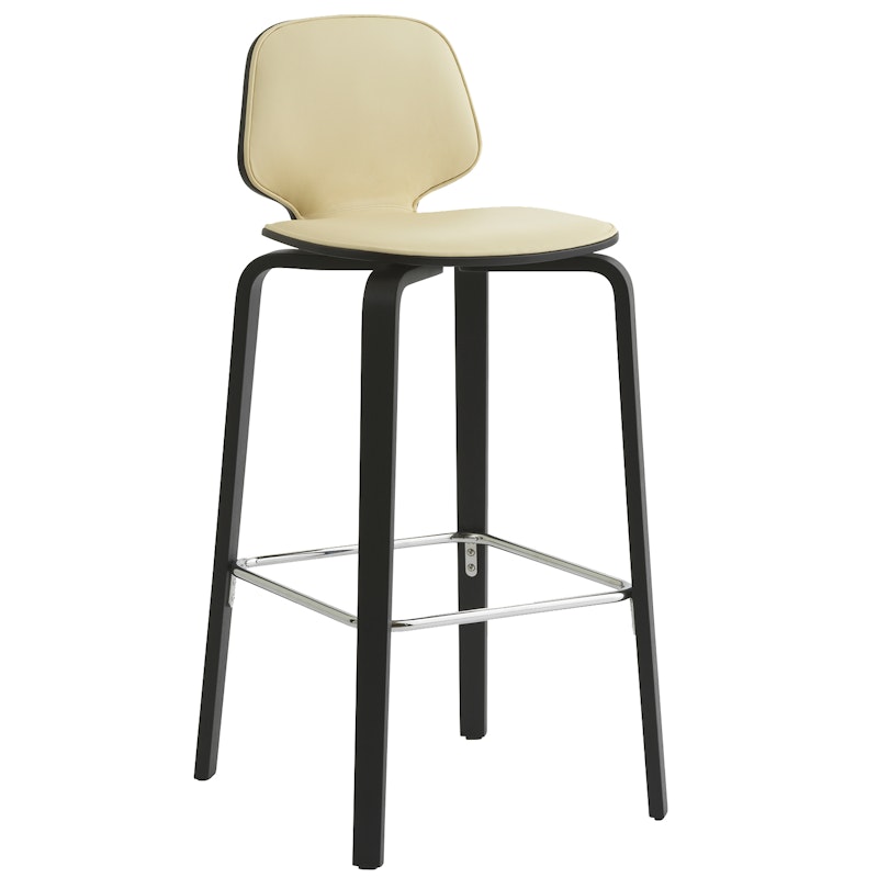 My Chair Barhocker 75 cm, Cremefarben / Schwarz Esche