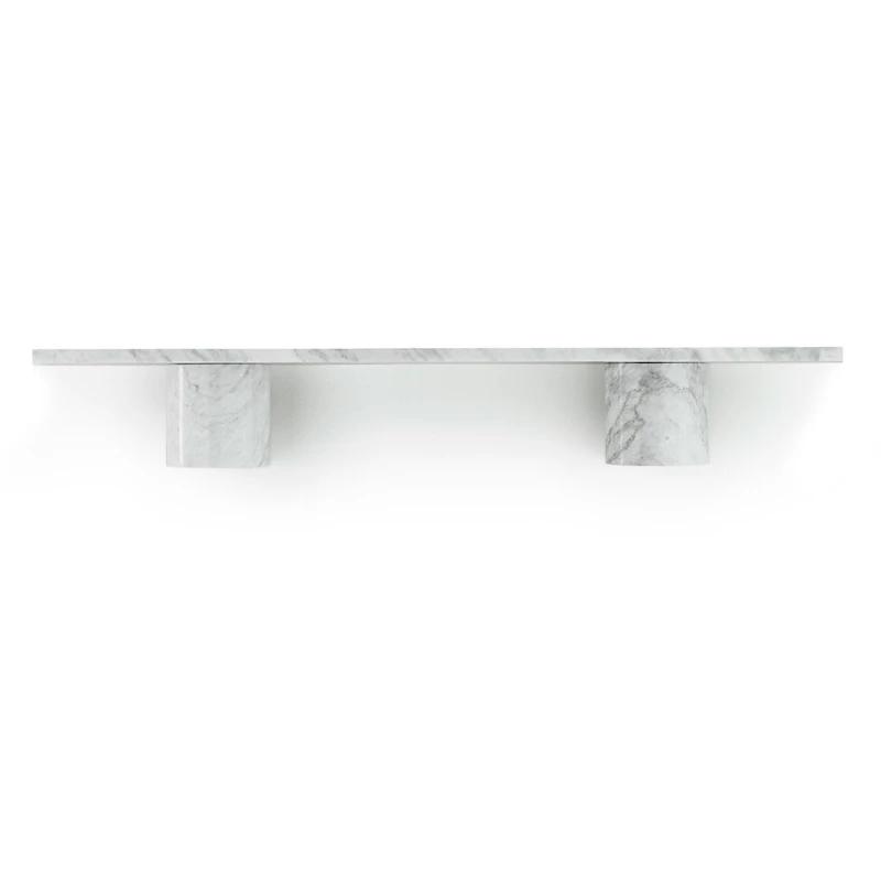 Sten Wandregal 80 cm, Weiß Marmoriert