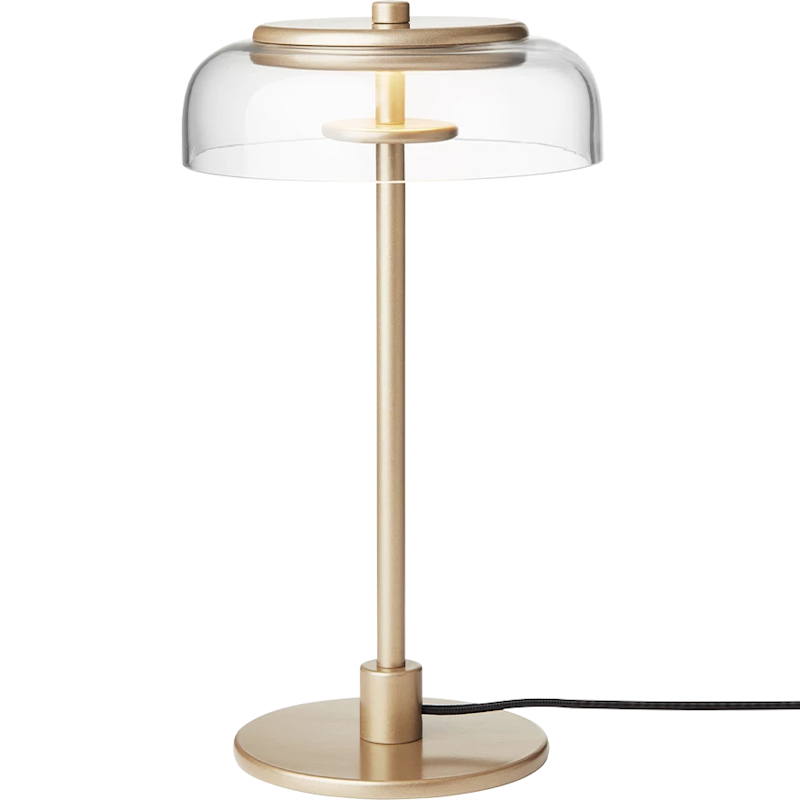 Blossi Tischlampe, Nordic Gold / Transparent