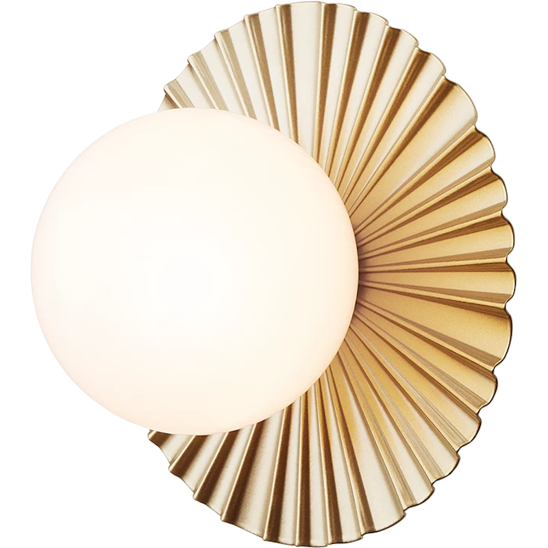 Liila Muuse Wand- Und Deckenlampe 200 mm, Nordic Gold / Opal