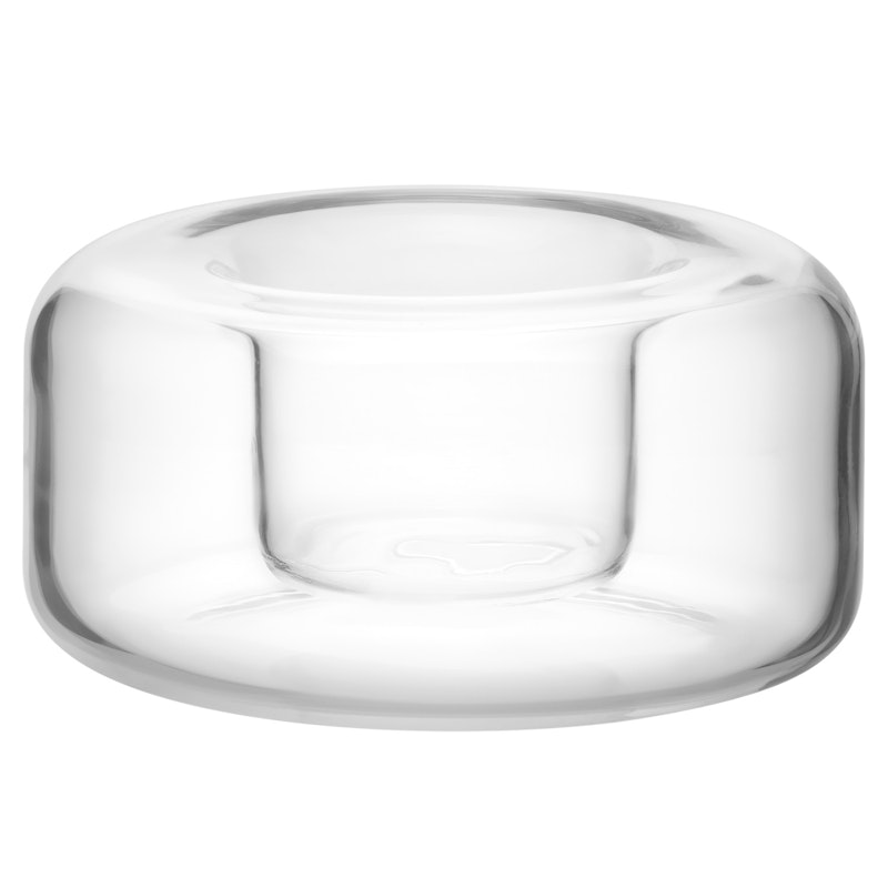 Happy Kerzenhalter 4,7 cm, Transparent