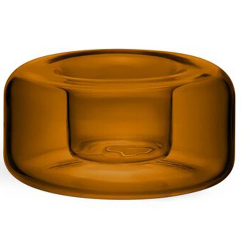 Happy Kerzenhalter 4,7 cm, Amber