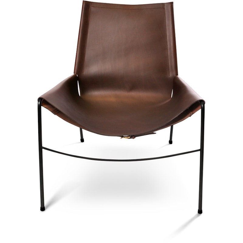 November Chair Black Frame, Leather, Mocca