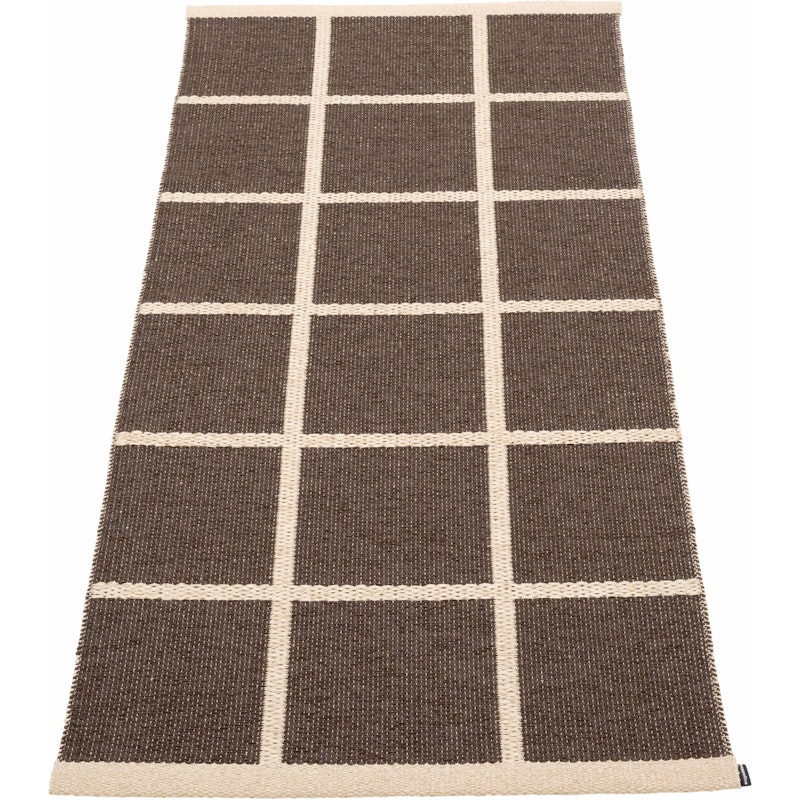 Criss Kunststoffmatte Dark Brown / Cream, 70x150 cm