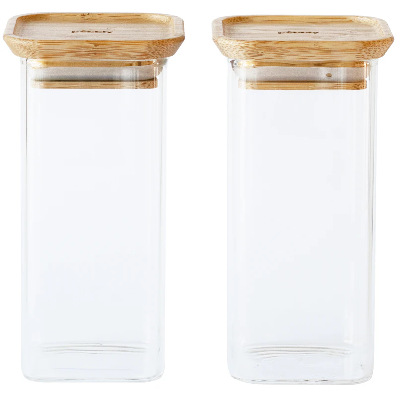 Glasgefäße Mit Deckel 2-er Set, 2x 32 cl