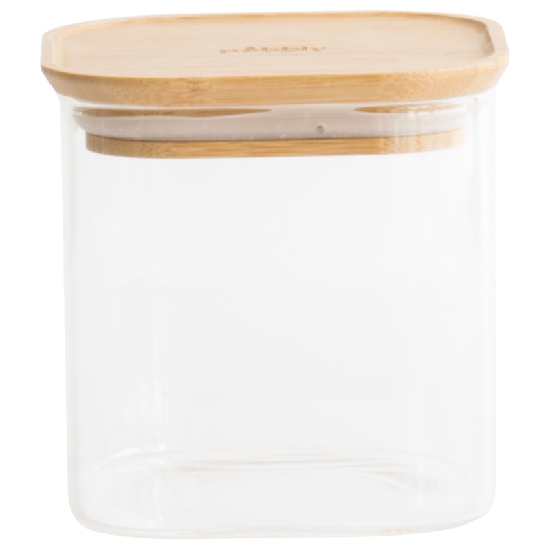 Glasgefäß Mit Deckel Quadratisch, 80 cl