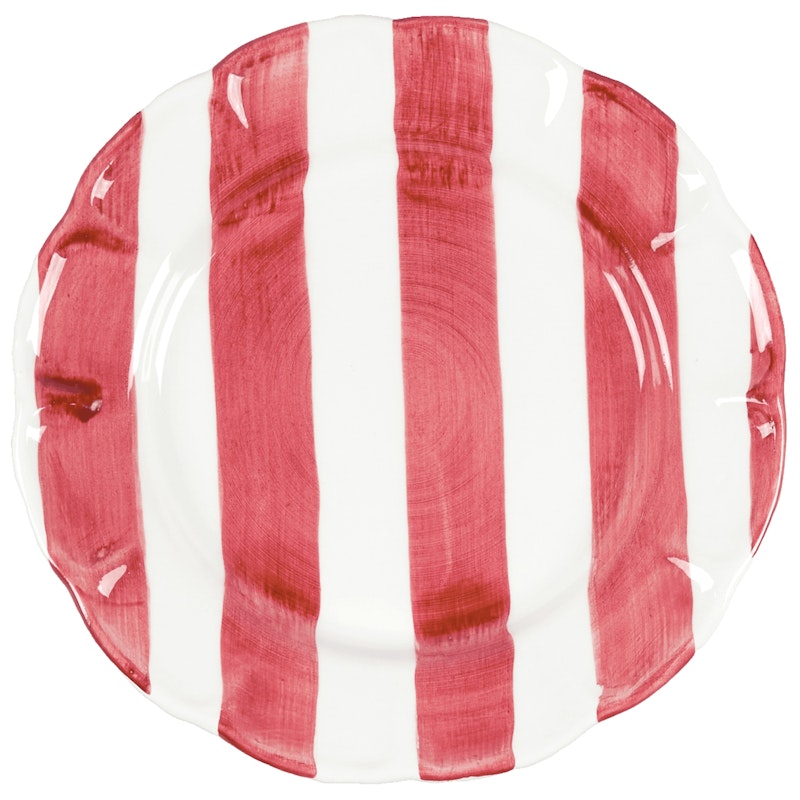 Stripe Beilagenteller 22 cm, Rot