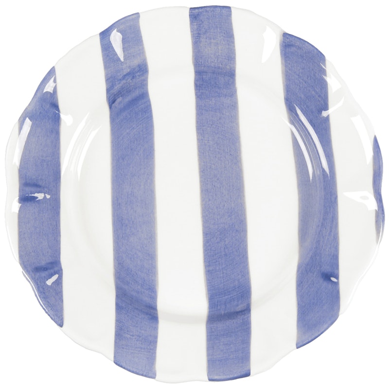 Stripe Teller 28 cm, Blau