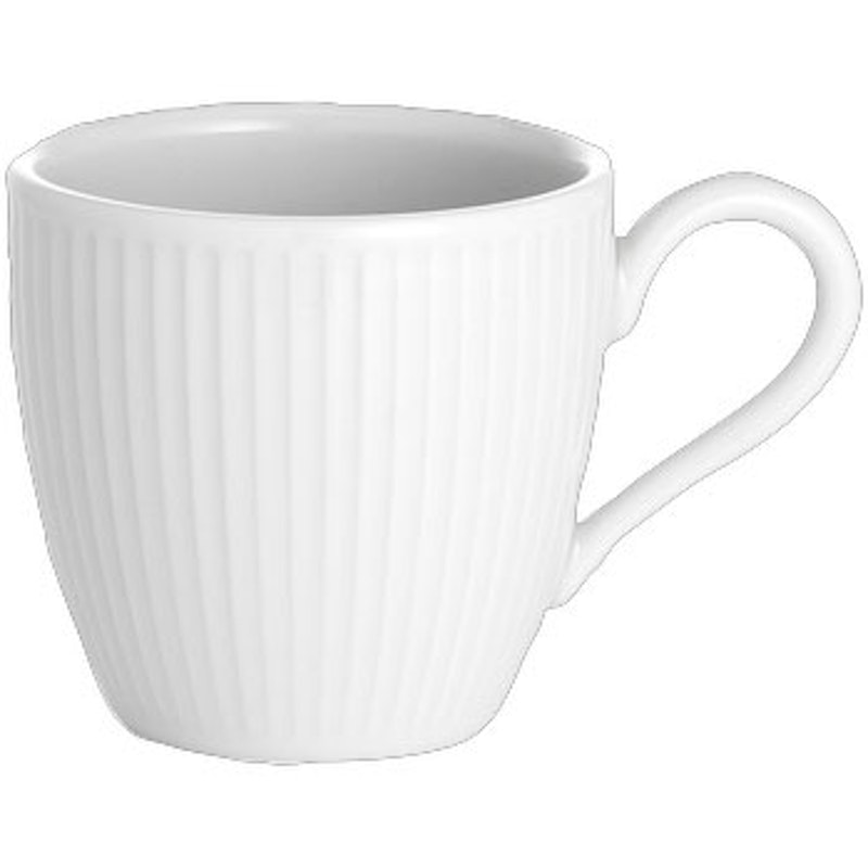 Plissé Tasse 9 cl, Weiss