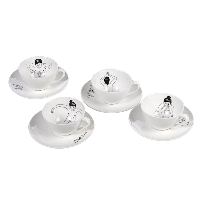 Teeservice Undressed 4er-Pack von Polspotten