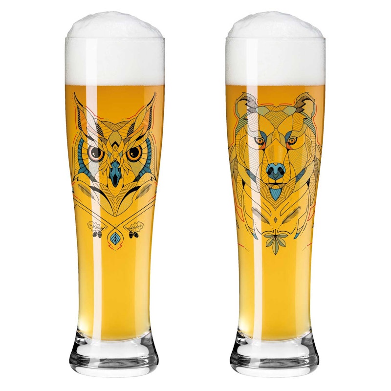 Brauchzeit Biergläser 2-er Set, #1 & 2