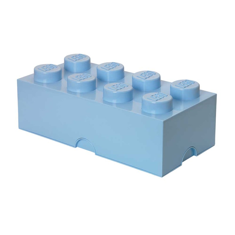 LEGO® Aufbewahrungsbox 8 Knöpfe, Light Royal Blue