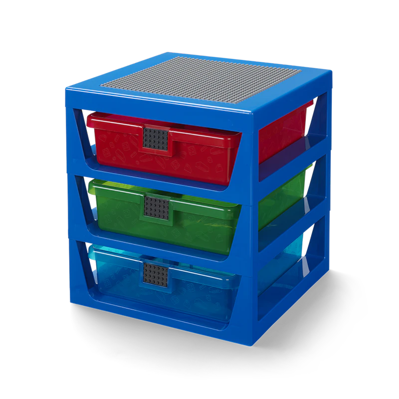 LEGO® Regal Mit 3 Schubladen, Blau
