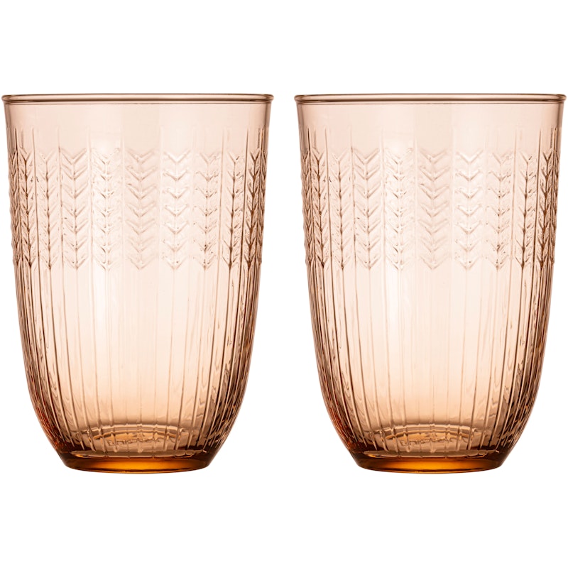 Swedish Grace Trinkglas 37 cl 2-er Set, Caramel